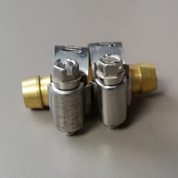 Quality Valve and Sprinkler Brass Non-Threaded Hose Mender Clamp