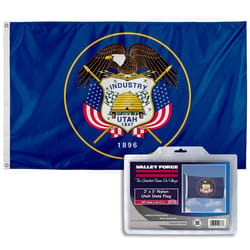 Valley Forge Utah State Flag 36 in. H X 60 in. W