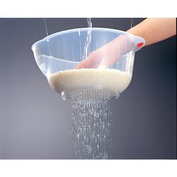 Inomata 10 oz Clear Plastic Rice Washing Bowl 1 pk