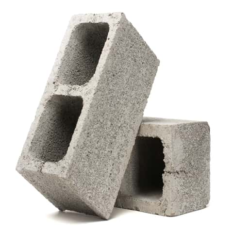 8-in W x 8-in H x 16-in L Cored Concrete Block in the Concrete Blocks  department at