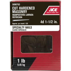 Ace 4D 1-1/2 in. Masonry Bright Steel Nail Flat Head 1 lb