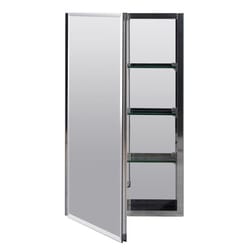 Zenna Home 26 in. H X 15 in. W X 5 in. D Rectangle Medicine Cabinet/Mirror