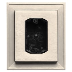 Builders Edge 8 in. H X 7 in. W X 2 in. L Prefinished Sandstone Beige Vinyl Mounting Block