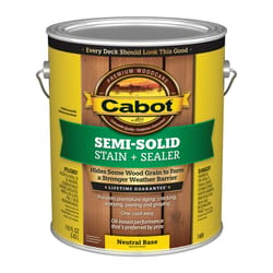 Cabot Semi-Solid Tintable Neutral Base Oil-Based Penetrating Oil Deck and Siding Stain 1 gal