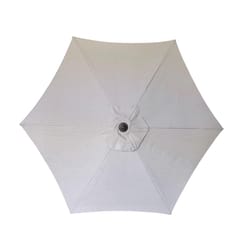 Living Accents Oceanside 9 ft. Tiltable Gray Patio Umbrella