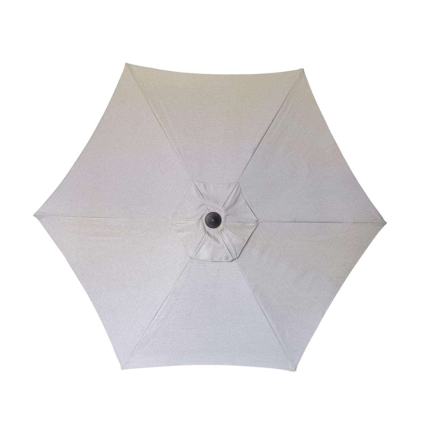Living Accents Oceanside 9 ft. Tiltable Gray Patio Umbrella Ace Hardware