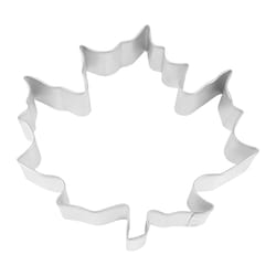 R&M International Corp Canada Maple Leaf 5 in. W X 5 in. L Cookie Cutter Silver 1 pc
