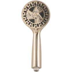 PlumbCraft Brushed Nickel ABS 6 settings Handheld Showerhead 2 gpm