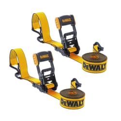 DeWalt 1.5 in. W X 16 ft. L Black/Yellow Ratchet Strap 1100 lb 1 pk