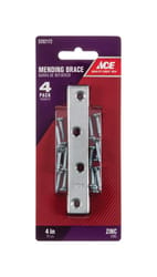 Ace 4 in. H X 0.625 in. W X .72 in. L Zinc Mending Brace