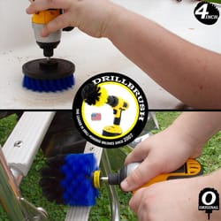 Drillbrush 4 in. W Medium Bristle Metal Handle Drill Brush Set