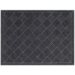 Multy Home Contours 36 in. W X 48 in. L Charcoal Polyester/Vinyl Floor Mat