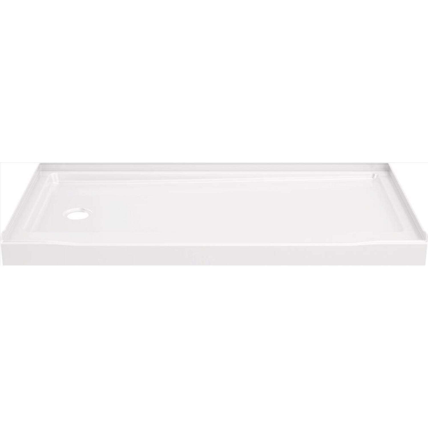 Delta Classic 500 47/8 in. H X 30 in. W X 60 in. L White Shower Base