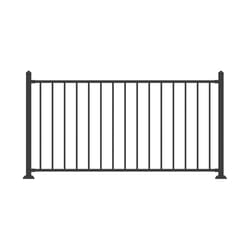 Fortress Building Products Fe26 Traditional Level Panel 34 in. H X 1 in. W X 72 in. L Steel Railing