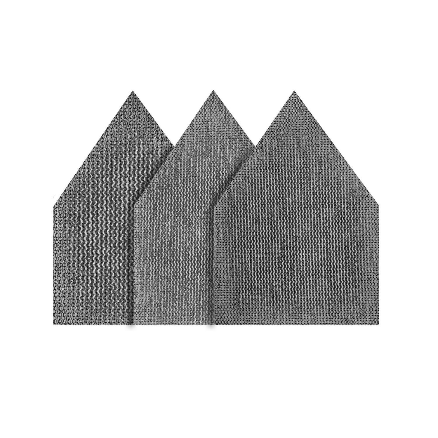 Milwaukee M12 3.75 in. L X 3.625 in. W Aluminum Oxide Assorted Grit