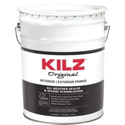 KILZ Original Interior/Exterior White Flat Oil-Based Alkyd Oil Primer 5 gal
