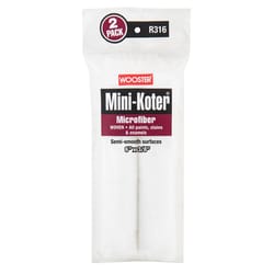 Wooster Mini-Koter Microfiber 6 in. W X 3/8 in. Mini Paint Roller Cover 2 pk