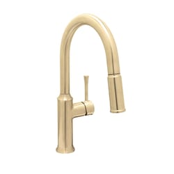 Huntington Brass One Handle Satin Brass Pull-Down Kitchen Faucet