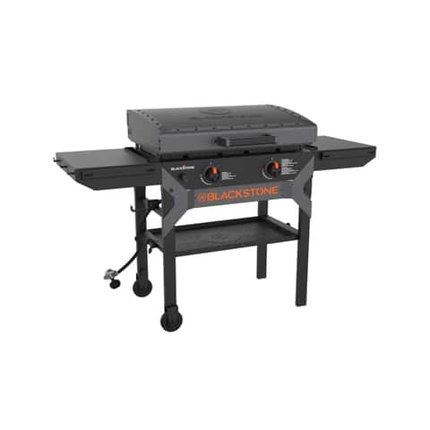 Loco 2 Burner Liquid Propane Outdoor Griddle with Hood Gray