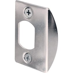 Prime-Line 2.25 in. H X 1.07 in. L Chrome Steel Latch Strike Plate