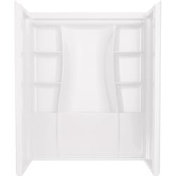 Delta Classic 500 73.25 in. H X 30 in. W X 60 in. L White Shower Wall Set