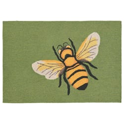 Liora Manne Frontporch 1.67 ft. W X 2.5 ft. L Multi-color Bee Polyester Accent Rug