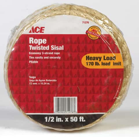 Ace 1/8 in. D X 208 ft. L Natural Twisted Jute Twine - Ace Hardware