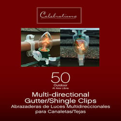 Celebrations Outdoor Light Clips 50 ct