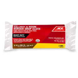 Ace 3 ft. W X 60 ft. L X 2 mil Plastic Drop Cloth 1 pk