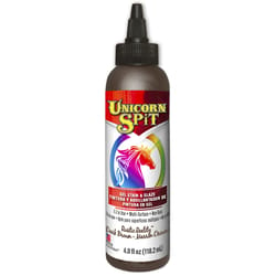 Unicorn Spit Flat Dark Brown Gel Stain and Glaze Exterior and Interior 4 oz