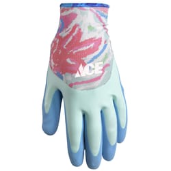 Ace Women's Indoor/Outdoor Dipped Gloves Multicolor M 1 pair