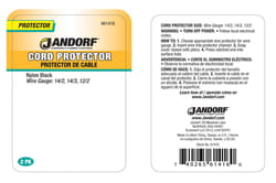 Jandorf 0.81 in. L Cord Protector 2 pk