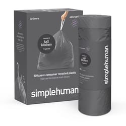 Simplehuman 13 gal Tall Kitchen Bags Drawstring 40 pk