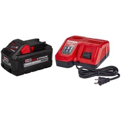 Milwaukee M18 RedLithium XC 8 Ah Lithium-Ion High Output Battery and Charger Starter Kit 2 pc