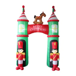 Celebrations LED White Christmas Soldiers Arch 12 ft. Inflatable