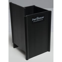 Post Shields Inc. 6 in. H X 4 in. W X 4 in. L Plastic Black Fence Post Protection