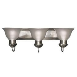 MaxLite Tulip Brushed Nickel Silver 3 lights LED Vanity Light Wall Mount