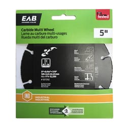 Exchange-A-Blade Industrial 5 in. D X 5/64 and 7/8 in. Carbide Saw Blade 1 pk