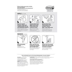 3M Command Small Plastic Refill Strips 2.12 in. L 16 pk