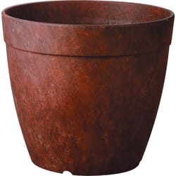 Novelty ArtStone 11.5 in. H X 12.8 in. W X 12.8 in. D X 12.8 in. D Resin Dolce Planter Rust