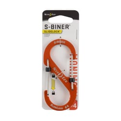 Nite Ize S-Biner Slidelock 1.9 in. D Aluminum Orange Carabiner Key Chain
