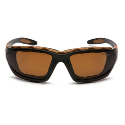 Carhartt Carthage Anti-Fog Full-Frame Safety Glasses Bronze Lens Black/Tan Frame 1 pc