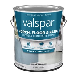 Valspar Porch, Floor & Patio Wood & Concrete Paint Gloss Clear Base 2 Floor and Patio Coating 1 gal