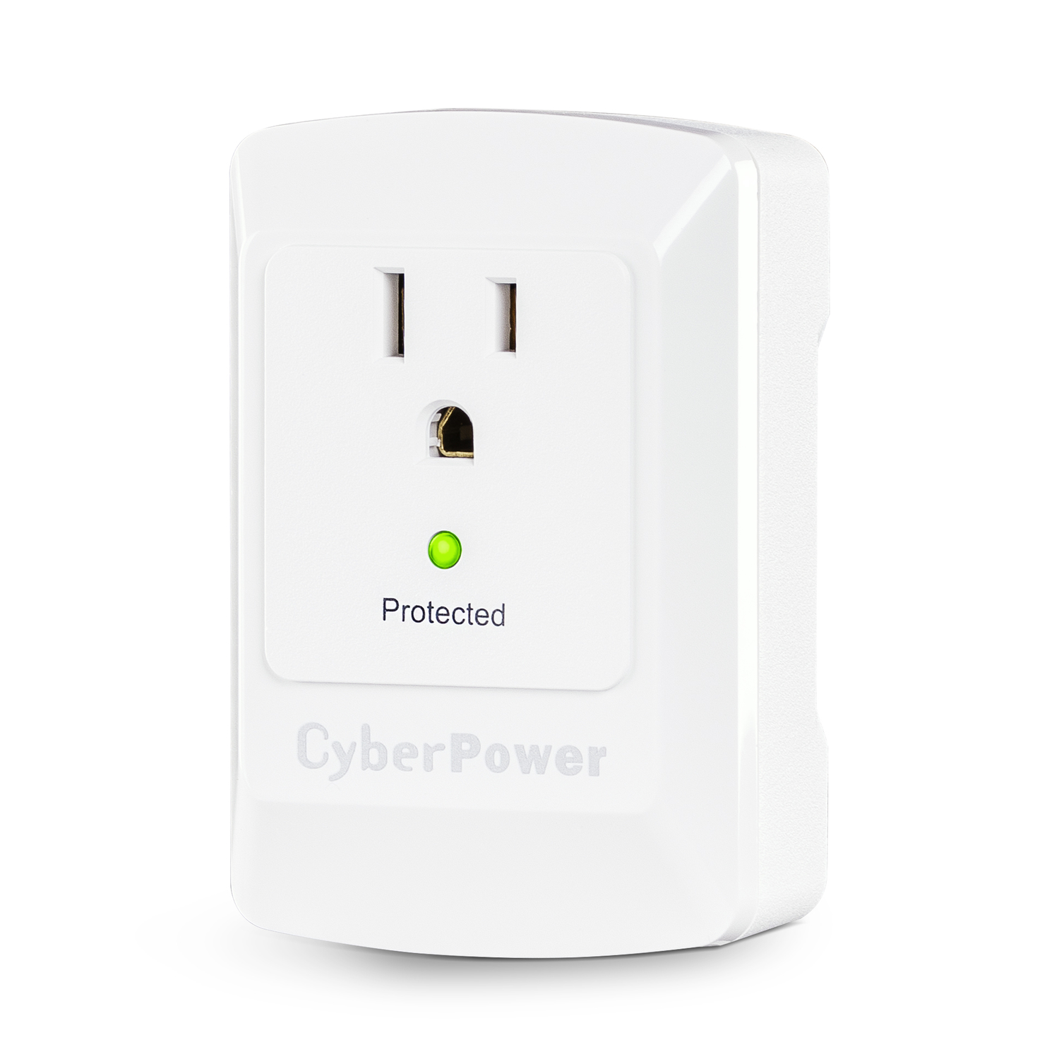 Photos - Surge Protector / Extension Lead CyberPower Essential 0 ft. L 1 outlets Wall Tap White 900 J B100WRC1 