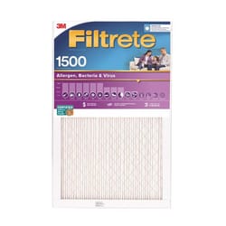 Filtrete 12 in. W X 20 in. H X 1 in. D 1500 MPR Pleated Ultra Allergen Filter 1 pk