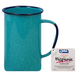 Cinsa Hispanic 20 oz Turquoise Steel Camping Mug 1 each