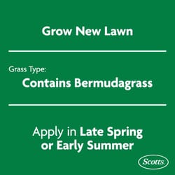 Scotts Turf Builder Rapid Grass Bermuda Grass Full Sun Grass Seed and Fertilizer 8 lb