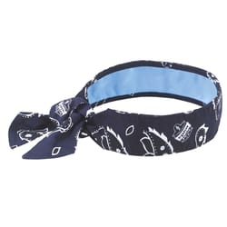 Ergodyne Chill-Its Western Bandana With Towel Navy One Size Fits Most