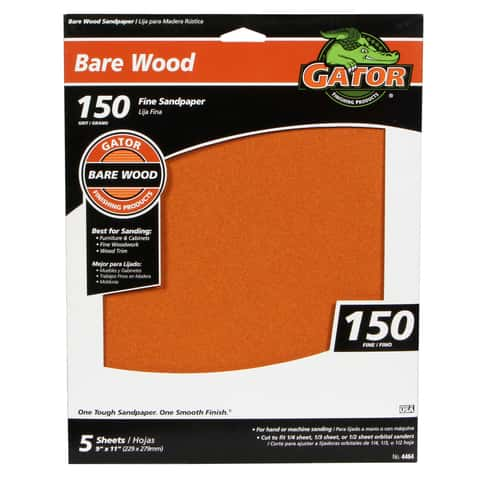 Gator Finishing Multi-Surface Aluminum Oxide 60 Grit 9 X 11 Sanding Sheets