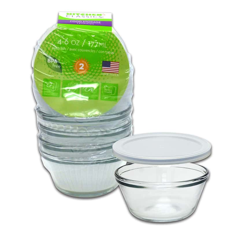 Kitchen Classics 6 oz Clear Food Storage Container Set 4 pk Ace Hardware
